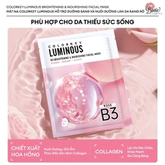 Mặt Nạ Colorkey B3 Hỗ Trợ Dưỡng Sáng Da Luminous B3 Brightening Facial Mask 30ml