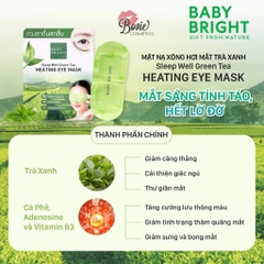Mặt nạ xông hơi mắt trà xanh Baby Bright Sleep Well Green Tea Heating Eye Mask
