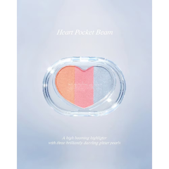 Phấn Bắt Sáng 3 Màu Peripera Heart Pocket Beam hình trái tim 3.3g