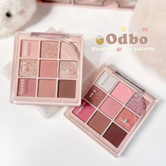 Bảng Phấn Mắt 9 Ô Odbo Shadow & Me Palette OD2014 Lên Màu Siêu Đẹp