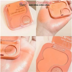Phấn má hồng 2P Original Oh My Blush nhiều màu sắc 2in1