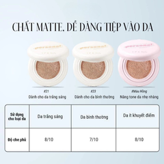 Phấn nước Cushion Kiềm Dầu, Nâng Tone IPKN Personnal Tone Cover