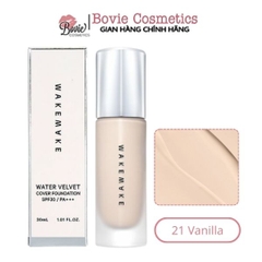 Kem Nền WAKEMAKE Water Velvet Cover Foundation 30ml
