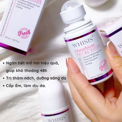 Lăn Khử Thâm Sáng Da Vùng Dưới Cánh Tay WHISIS Glutathione Fresh Roll On Deodorant 50ml