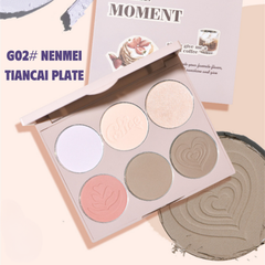 Bảng Tạo Khối 6 Ô Gogo Tales Nude Light Shadow Highlight Contouring Disk 168g GT445