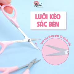 Kéo tỉa mày, cắt lông mi, cắt miếng kích mí Jary Hồng Eyebrow Scissors