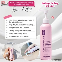 Kem Dưỡng Body Ban Ngày Và Ban Đêm Prettyskin  Retinol B5 Alpha Arbutin Body Lotion & Glutathione V10 Alpha Arbutin Body Lotion