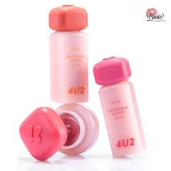 Son Tint Lì Thuần Chay, Mềm Mịn, Lâu Trôi 4U2 Girlfriends' Mousse Lip Tint 3g