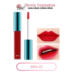 (Vegan - 2023) Son kem lì Bbia Last Velvet Lip Tint Version 8 Full màu