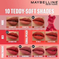 Son Kem Bông Bền Màu Superstay Teddy Tint Maybelline New York 5ml