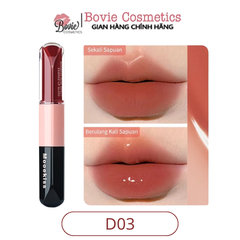 Son Mooekiss Serum Dưỡng Không Dính Cốc Hiệu ứng Tráng Gương Hai đầu đa Năng 3ml+3ml
