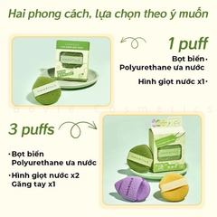 Bông mút bọt biển rửa mặt AMORTALS Chính Hãng