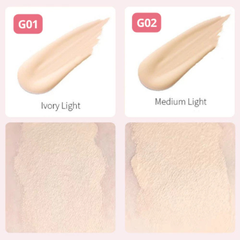 Kem nền GOGO TALES mỏng mịn che khuyết điểm tự nhiên Light Transparent Makeup Holding Liquid Foundation GT518