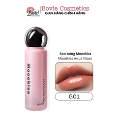 Son Mooekiss Aqua Gloss thiết kế độc đáo xinh xắn, dưỡng ẩm môi 2.1g