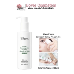 Sữa Rửa Mặt, Sữa Tẩy Trang Make P:rem Safe me Relief Moisture Cleansing Milk
