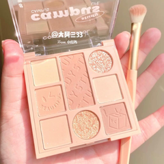 Bảng Phấn Mắt 8 Ô Color School Playing magic cube eye shadow plate