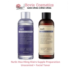 Nước Hoa Hồng Klairs Supple Preparation Unscented + Facial Toner
