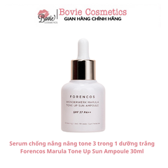 Serum chống nắng nâng tone 3 trong 1 dưỡng trắng Forencos Marula Tone Up Sun Ampoule 30ml