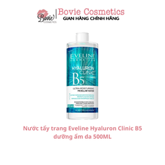 Nước tẩy trang Eveline Hyaluron Clinic B5 dưỡng ẩm da 500ML