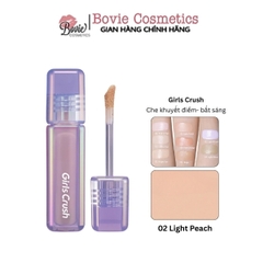 Kem che khuyết điểm, tạo khối và bắt sáng dạng lỏng Girls Crush Watery Velvet Liquid Concealer