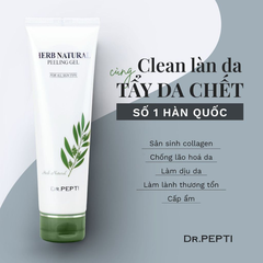 Tẩy Da Chết DrPepti Herb Natural Peeling Gel Mịn Và Sáng Da 130ml