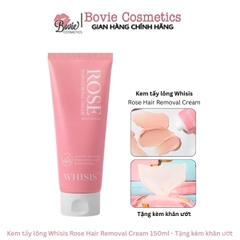 Kem tẩy lông Whisis Rose Hair Removal Cream 150ml - Tặng kèm khăn ướt