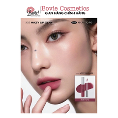 Son Kem Lì mịn môi 3CE Hazy Lip Clay