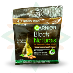 Nhuộm Tóc Garnier Black Naturals Hair Color No.4 Natural Brown (20ml + 20g)
