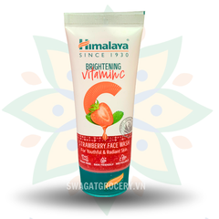 Sữa Rửa Mặt Sáng Da Dâu Tây Himalaya Vitamin C Strawberry Brightening Facial Cleanser Removes Dull Skin 50ml