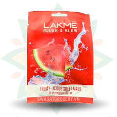 Mặt Nạ Dưa Hấu Lakme Blush & Glow Watermelon Sheet Mask 25ml