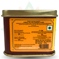 Phẩm màu vàng chanh BUSH LEMON YELLOW POWDER 100GR