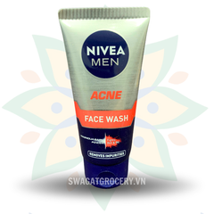 Sữa Rửa Mặt Trị Mụn Nivea Men Acne Face Wash 50g