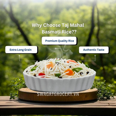 Gạo TAJ MAHAL BASMATI RICE MAXI LONG 1KG (RED)