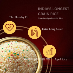 Gạo TAJ MAHAL BASMATI RICE MAXI LONG 5KG (RED)