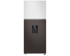 Tủ lạnh Bespoke Samsung Inverter 382 lít RT38CB6784C3SV (Trắng/Nâu)