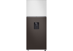 Tủ lạnh Bespoke Samsung Inverter 406 lít RT42CB6784C3SV (Trắng/Nâu)