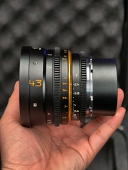 Dulens APO Mini Prime T2.4 4-Lens Kit (ARRI PL & Canon EF) 31, 43, 58, 85mm likenew kèm cage chống sốc