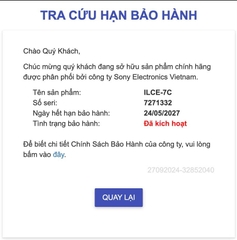 Sony A7C body cũ đẹp 4k shot bhh 24/5/2027