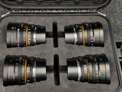 Dulens APO Mini Prime T2.4 4-Lens Kit (ARRI PL & Canon EF) 31, 43, 58, 85mm likenew kèm cage chống sốc