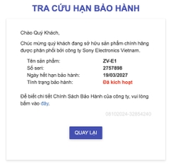 ZV-E1 keng fullbox Sony VN bh 19/3/2027