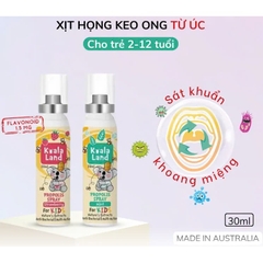 Xịt họng keo ong cho bé Koala Land Propolis Spray