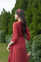 ÔME DRESS ĐỎ ĐÔ - VINTAGE MUSLIN