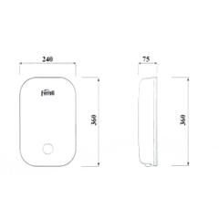 Máy Nước Nóng Ferroli Amore GSP Bơm Tăng Áp 4500W