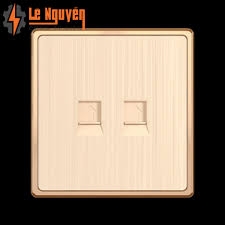Mặt ổ cắm điện thoại + mạng LAN KT86x89mm mã S7TEL/LAN