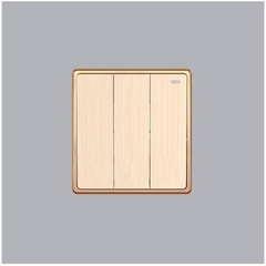 Mặt 3 công tắc 1 chiều 16A - 250V KT86x89mm mã S703