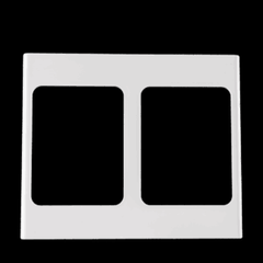 Mặt viền đôi màu trắng KT120x142mm mã A20-WND