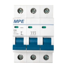 Aptomat MCB 3 pha, 25A, 6kA