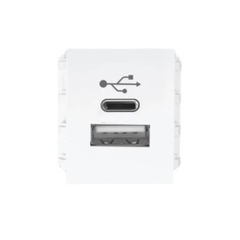 Ổ cắm sạc USB type A và type C, dòng điện DC 5V-3.1A