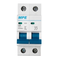Aptomat MCB 2 pha, 40A, 6kA