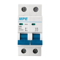 Aptomat MCB 2 pha, 16A, 6kA
